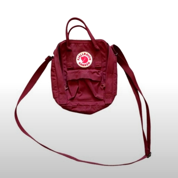 Fjallraven Handbags - NWOT Fjallraven Kanken Mini Sling Bag Ox Red